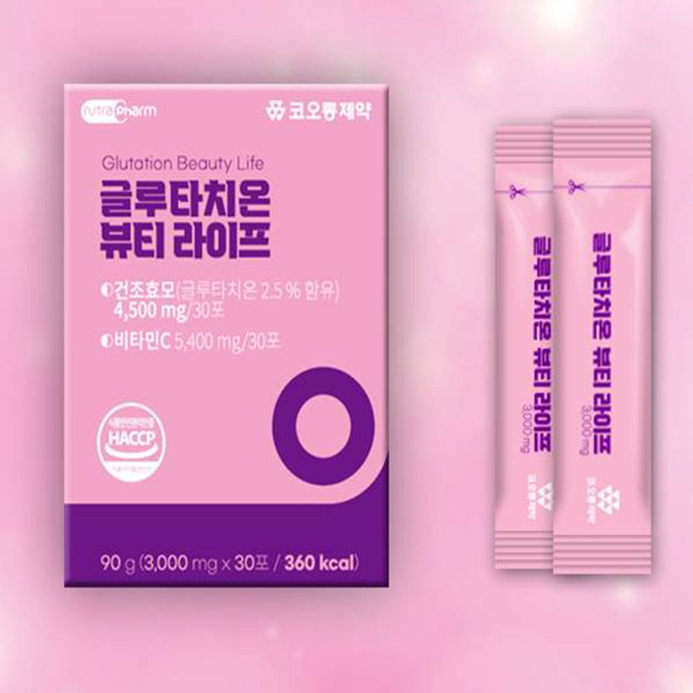 [KOLON Pharmaceuticals] Glutathione 4,800mg Beauty Life 30 Sticks _ VitaminC Antioxidant Support _ Made in Korea